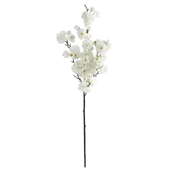 35'' Cherry Blossom Artificial Flower Spray, 3ct. White {1}