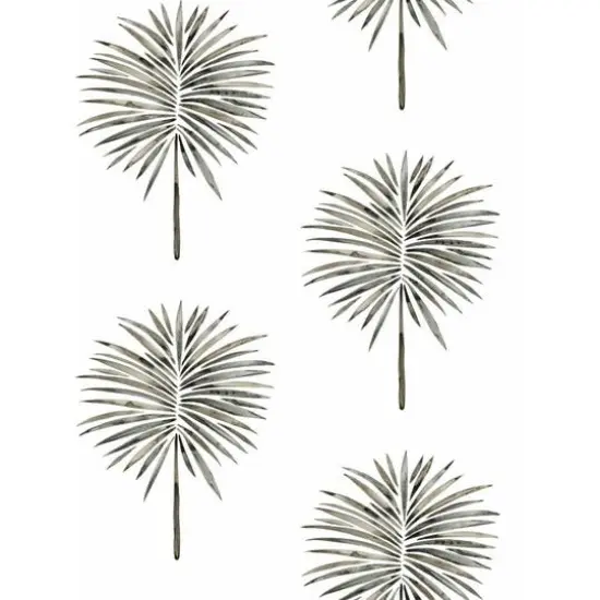 RoomMates Cat Coquillette Fun Fronds Peel & Stick Wallpaper Black/White {1}