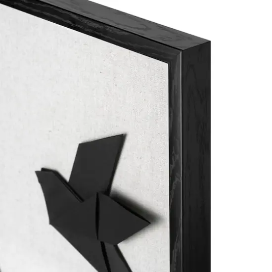 American Art Decor Silhouettes in Flight Paper & Linen Wall Art - 18" x 18" {5}