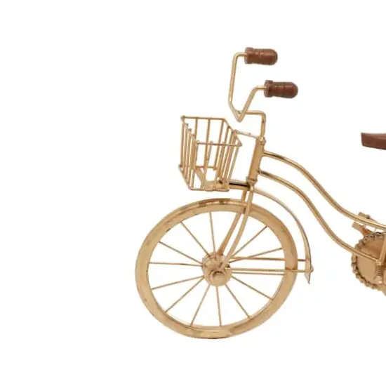 19" Brown Metal Vintage Bicycle Sculpture {7}