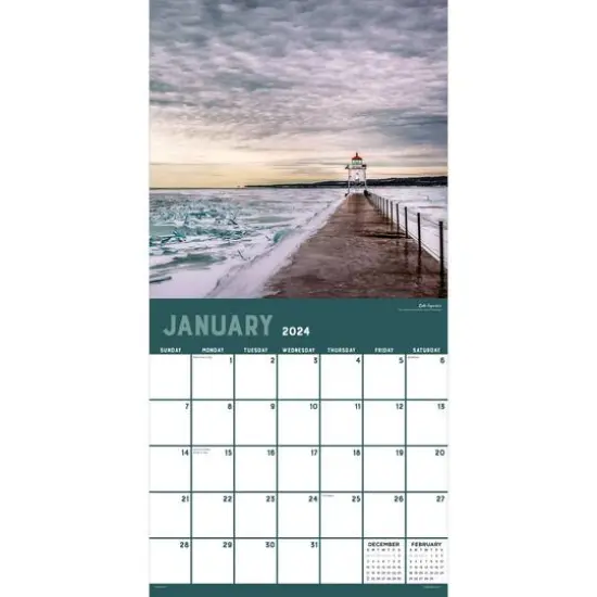 TF Publishing 2024 Great Lakes Wall Calendar {4}