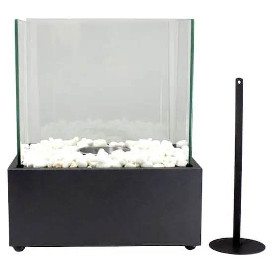 11.5" Bio Ethanol Ventless Portable Tabletop Fireplace with Flame Guard {4}