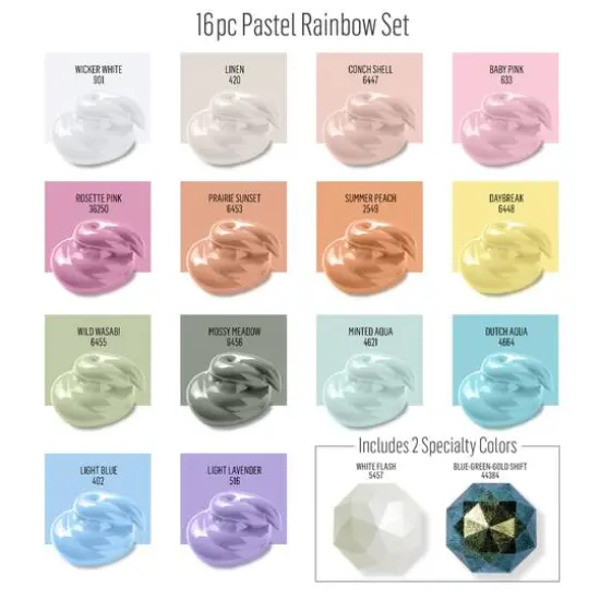 FolkArt&reg; Pastel Rainbow Acrylic Value Paint Set {3}