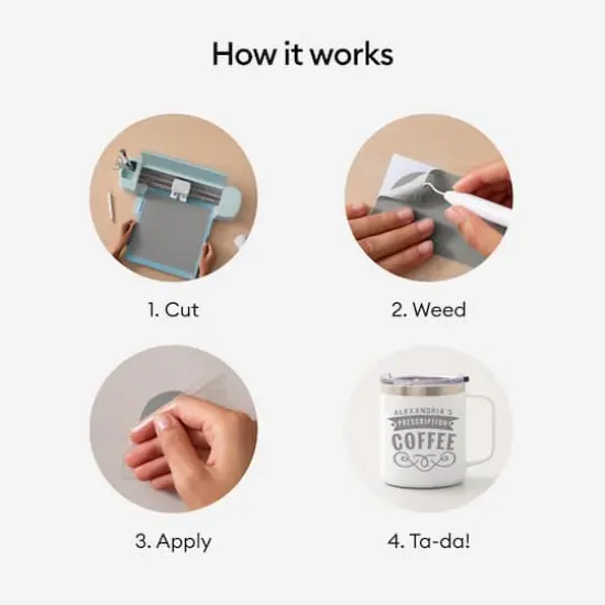 Cricut® 12" x 48" Permanent Vinyl Silver {6}