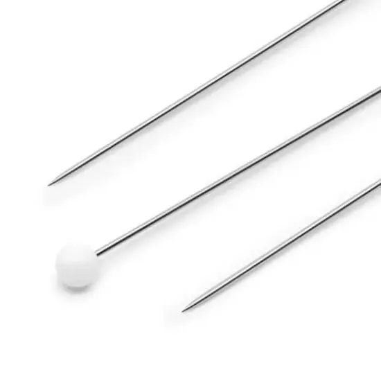 Dritz&reg; 1.375" White Extra Fine Glass Head Pins, 250ct. {3}