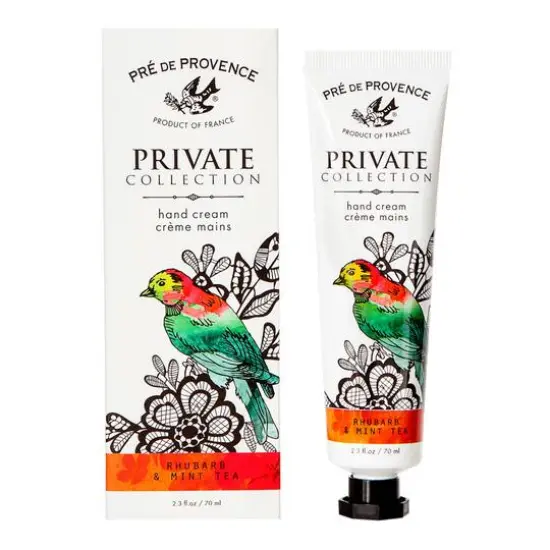 European Soaps Private Collection Hand Cream, 70mL Rhubarb & Mint Tea {1}