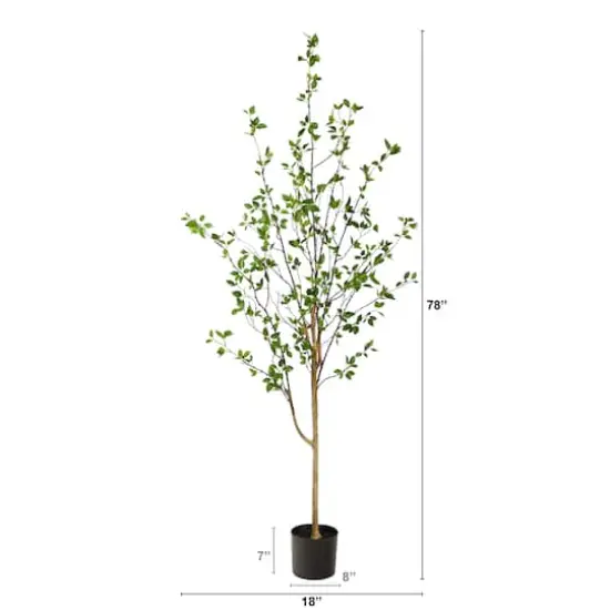 6.5ft. Potted Minimalist Citrus Artificial Tree {3}