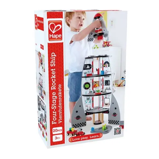 Hape 4-Stage Rocket Ship Playset {5}
