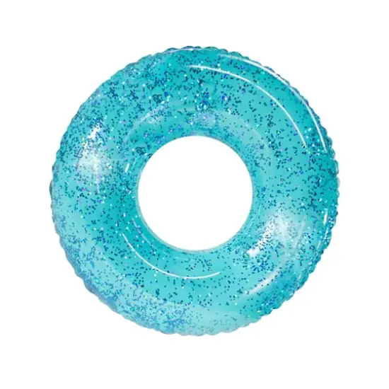 PoolCandy Glitterfied&reg; Aqua Large Pool Tube {1}