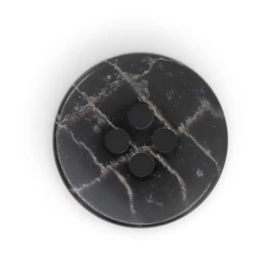 Dritz&reg; 18mm Black Recycled Polyester Round Button, 9ct. {5}