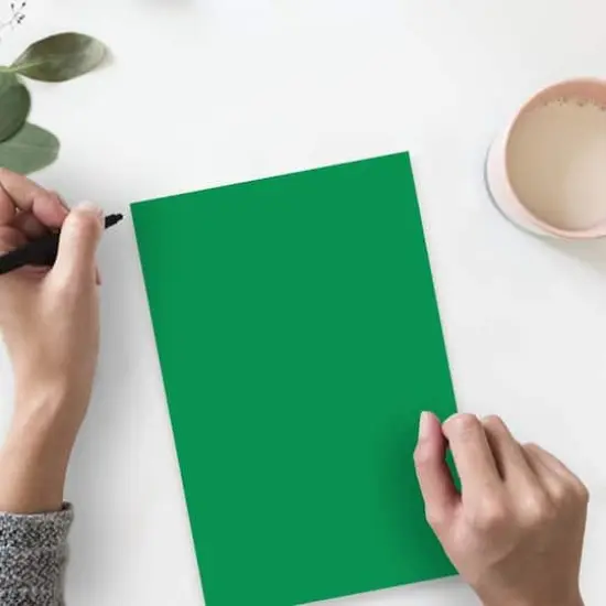 JAM Paper Recycled 8.5" x 11" 65lb. Cover Cardstock Pack, 50 Sheets Green {5}