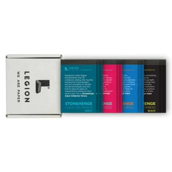 Legion Stonehenge Aqua Watercolor Mini Pad 12 Assorted Set {1}