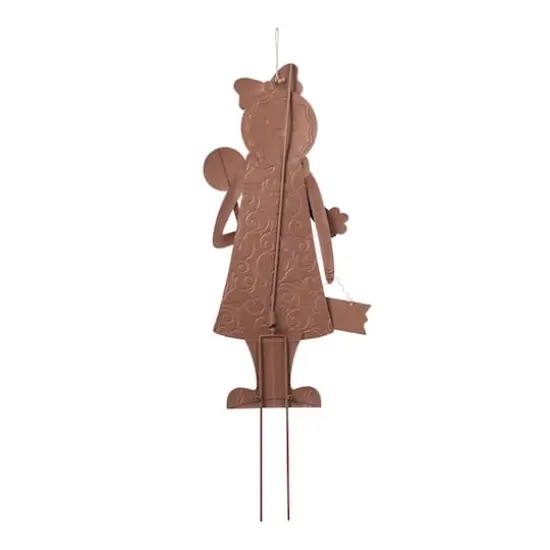 Glitzhome&reg; 36" Metal Christmas Gingerbread Man Yard Stake {8}