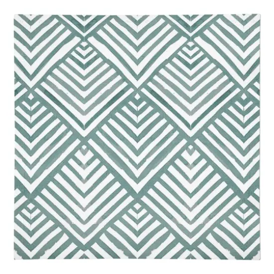 Watercolor Diamond Cotton Twill Napkin Blue {1}