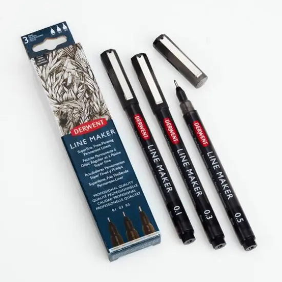 Derwent Black Line Maker Pen Set {3}