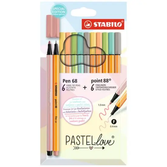STABILO&reg; PASTELLove&reg; Point 88 & Pen 68 Pen Set {1}