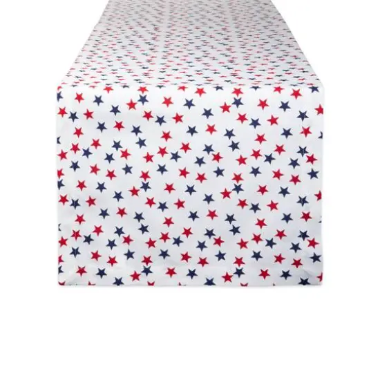 DII&reg; 108" Americana Stars Print Table Runner {1}