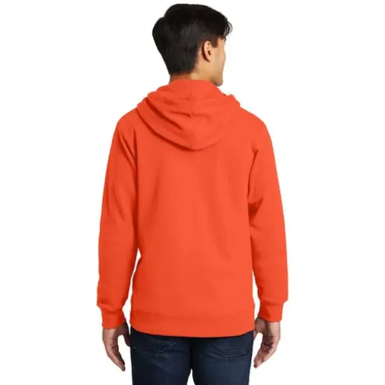 Port & Company® Fan Favorite Fleece Full-Zip Hooded Sweatshirt Orange {6}