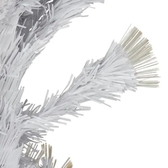 3ft. Pre-Lit Fiber Optic White Artificial Christmas Tree, Warm White Lights {4}