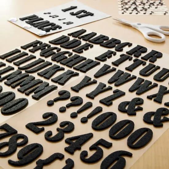 Black Foam Alphabet Stickers by Recollections&trade; {3}