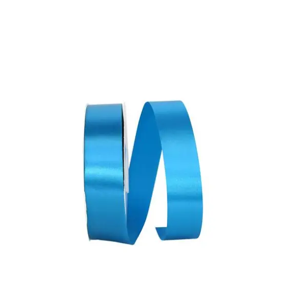 JAM Paper 3/8" x 100yd. Single Face Satin Allure Ribbon Deep Teal {1}