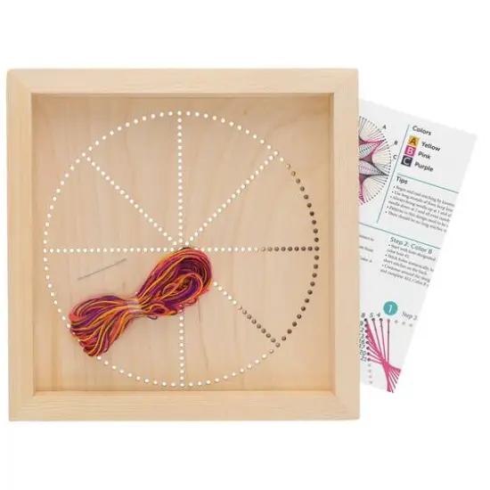Leisure Arts&reg; Circle Stitched String Art Shadow Box Kit {6}