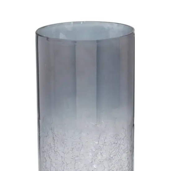 21" Black Glass Traditional Candle Holder {4}