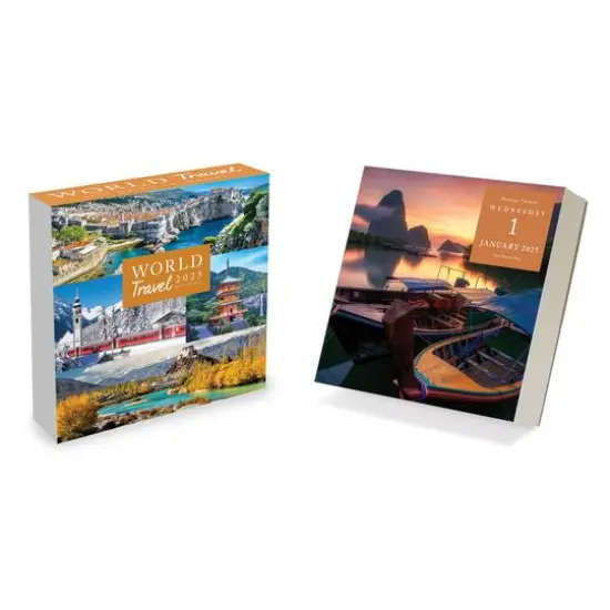 TF Publishing 2025 World Travel Daily Desktop Calendar {7}
