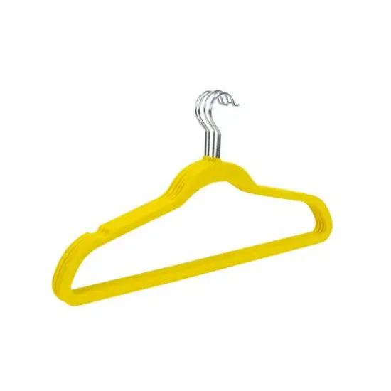 Simplify Slim Velvet Suit Hangers, 25ct. Neon {10}