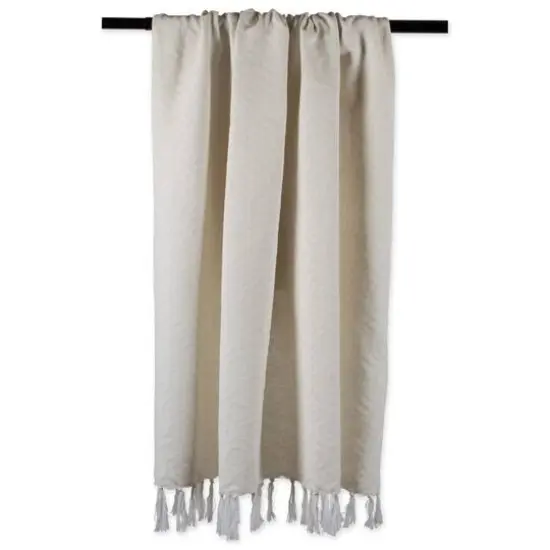 DII&reg; White Hexagon Throw {5}