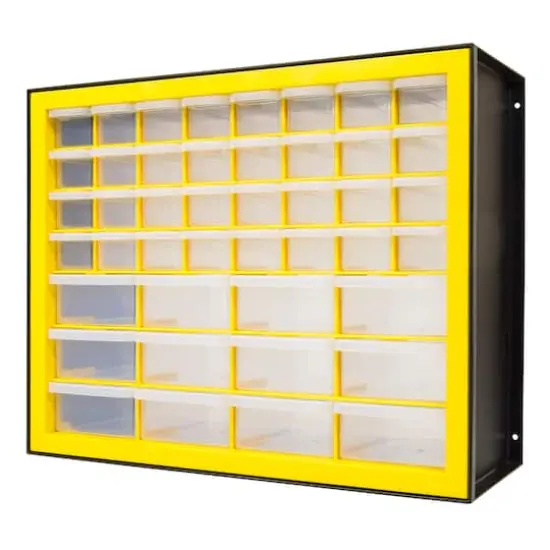 IRIS&reg; Yellow & Black 44-Drawer Parts Cabinet {8}