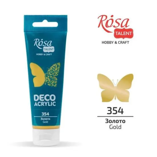 Rosa Talent Metallic Deco Acrylic Paint, 75mL 354 Gold {3}