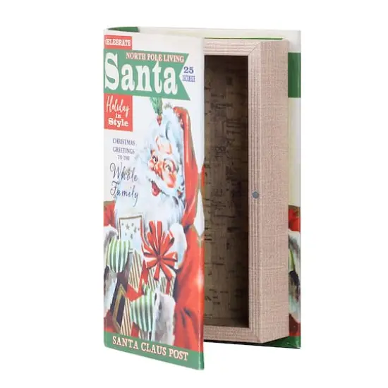 8" Santa Vintage Storage Box {5}