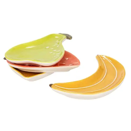 Hello Honey&reg; Fruit Stoneware Plate Set {3}