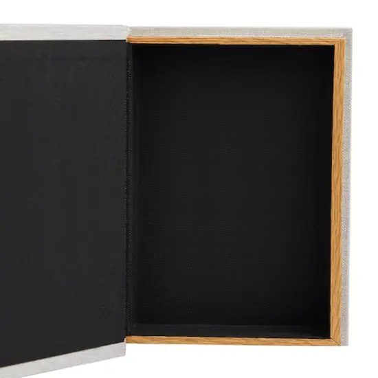 Light Gray Eat Drink Nap Linen Storage Book Box Set {4}