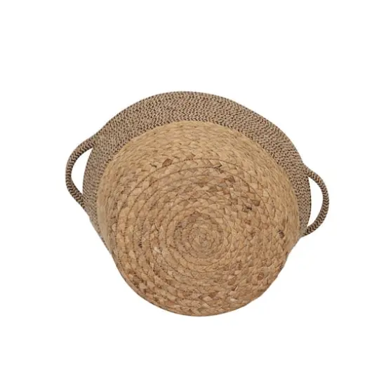 Household Essentials 8.5" Brown Corn & Hyacinth Wicker Basket {6}