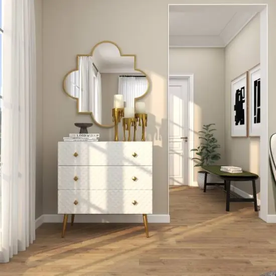 CosmoLiving by Cosmopolitan Gold Aluminum Pillar Candle Holder with Dripping Melting Designed Legs Set {15}