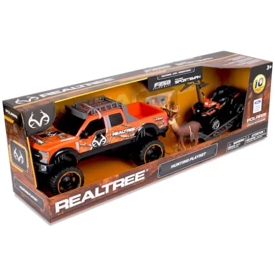 NKOK RealTree® Ford Super Duty® F250® 1:18 Scale 10 Piece Buck Hunting Playset {5}