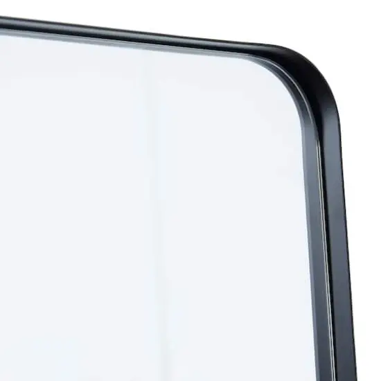 Black Metal Wall Mirror with Thin Frame 12" x 2" x 36" {4}