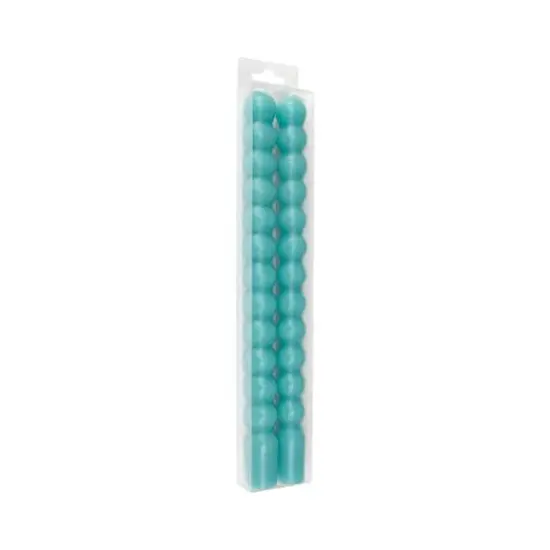 10" Unscented Bubble Taper Candles, 2ct. by Ashland&reg; Teal {3}