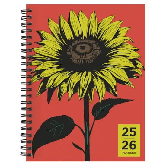 TF Publishing 2025-2026 Andy's Sunflower Medium Weekly/Monthly Planner {1}
