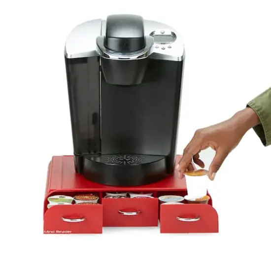 Mind Reader Red 36 Capacity Single Serve Coffee Pod Holder Drawer {5}