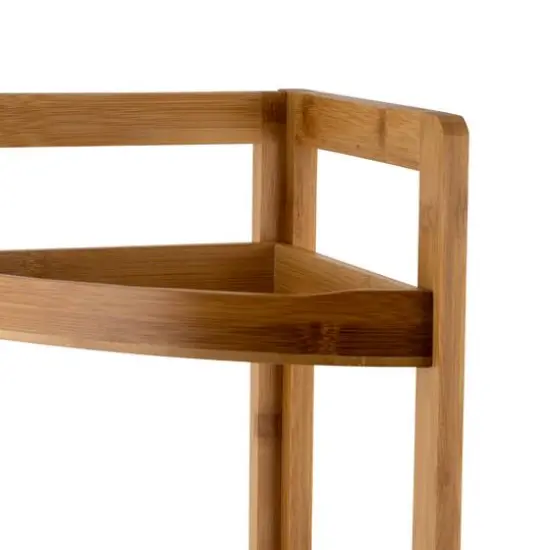 Organize It All 3 Tier Bamboo Corner Shelf  {6}