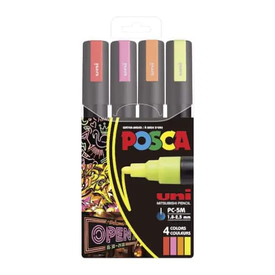 POSCA&reg; PC-5M Medium Neon Paint Markers {1}