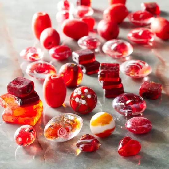 Mixed Lampwork Glass Craft Beads by Bead Landing&trade; Red {3}