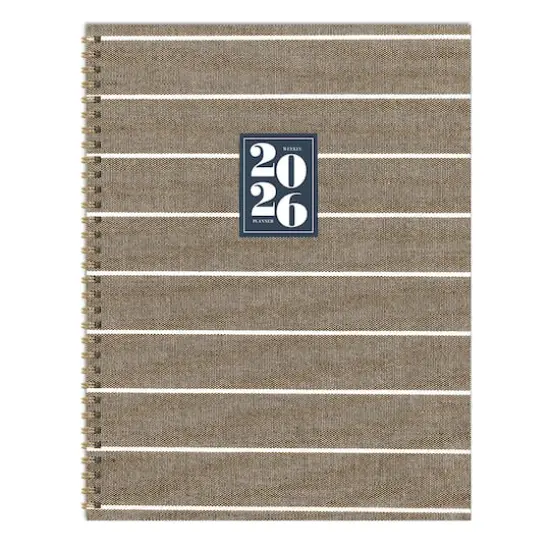2026 Linen Large Weekly Monthly Planner {1}