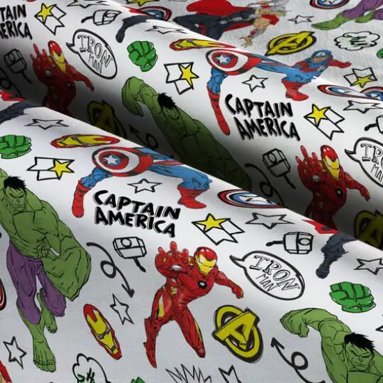 Marvel Avengers Doodle Adventure Cotton Fabric {4}