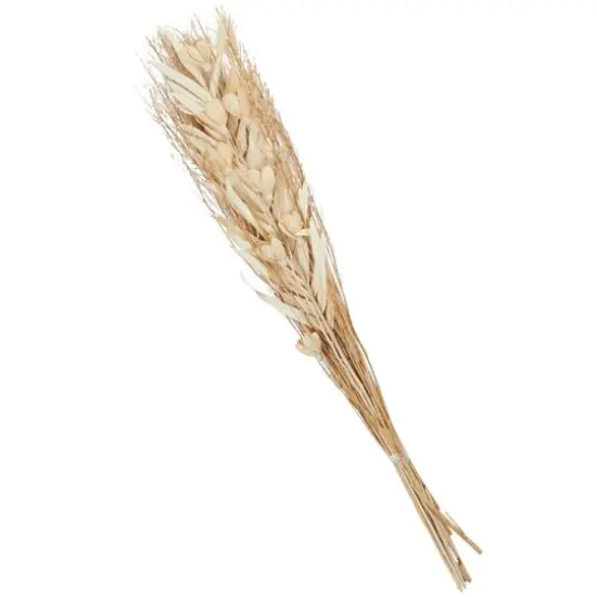 39" Cream Dried Plant Floral Bouquet Palm Leaf Natural Foliage {7}