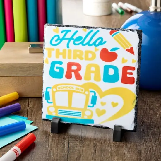 6" Square Slate Sublimation Blank by Make Market&reg; {3}