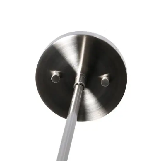 Hello Honey&reg; Robert Stevenson Lighting Rhodes Metal & Clear Ribbed Glass Ceiling Light Brushed Nickel {6}